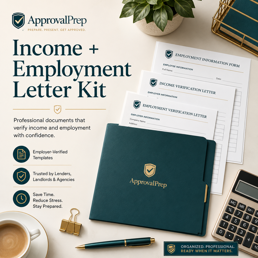 Income + Employment Letter Kit product image